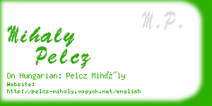 mihaly pelcz business card